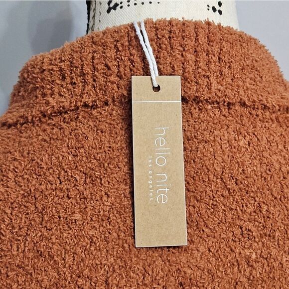 Hello Nite cardigan in rust color, Oversized Small, NWT - Picture 7 of 7